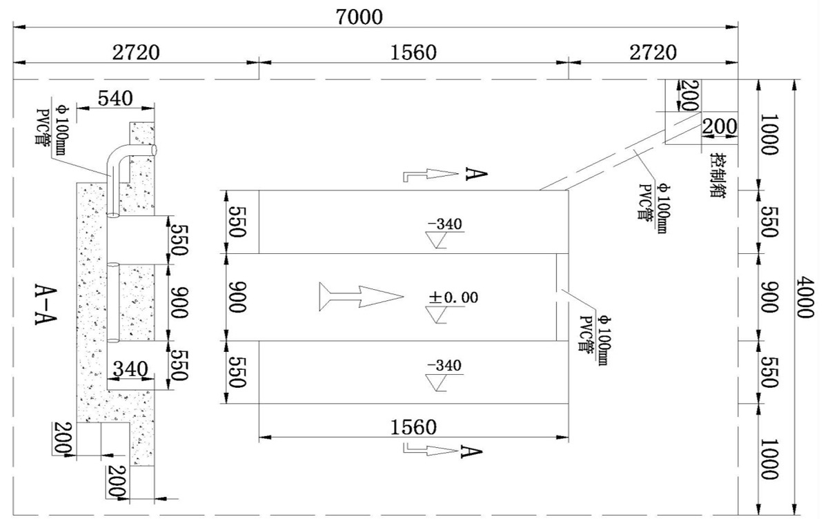 信力XL206剪式舉升機(jī)安裝基礎(chǔ)圖